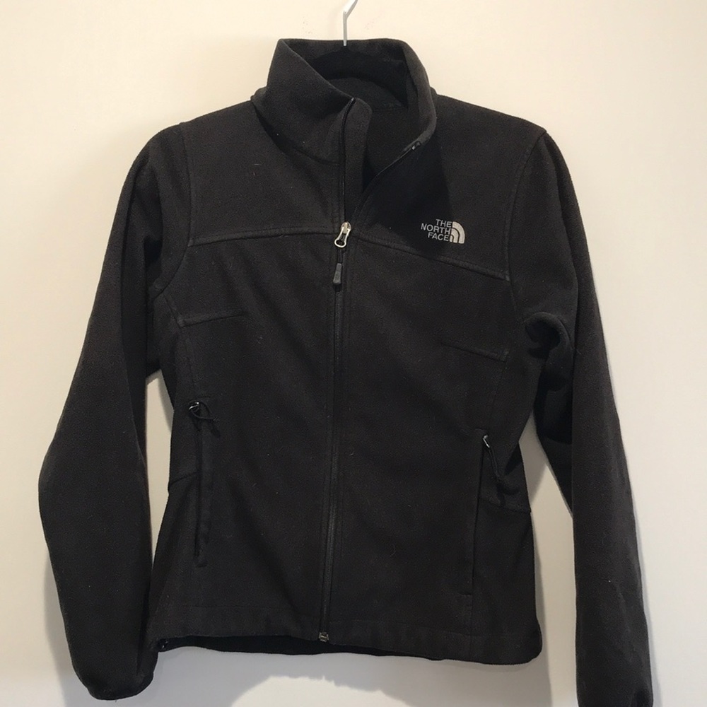 North Face Black Zip Up
